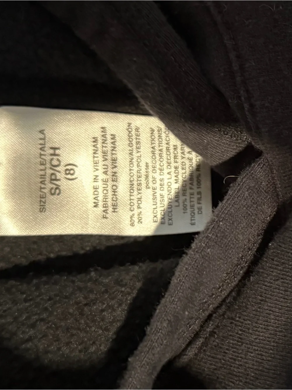 adidas Kids Black Track Suit. Size 8